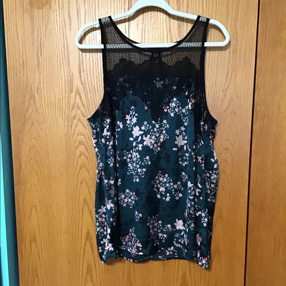 A beautiful silky tank top blouse